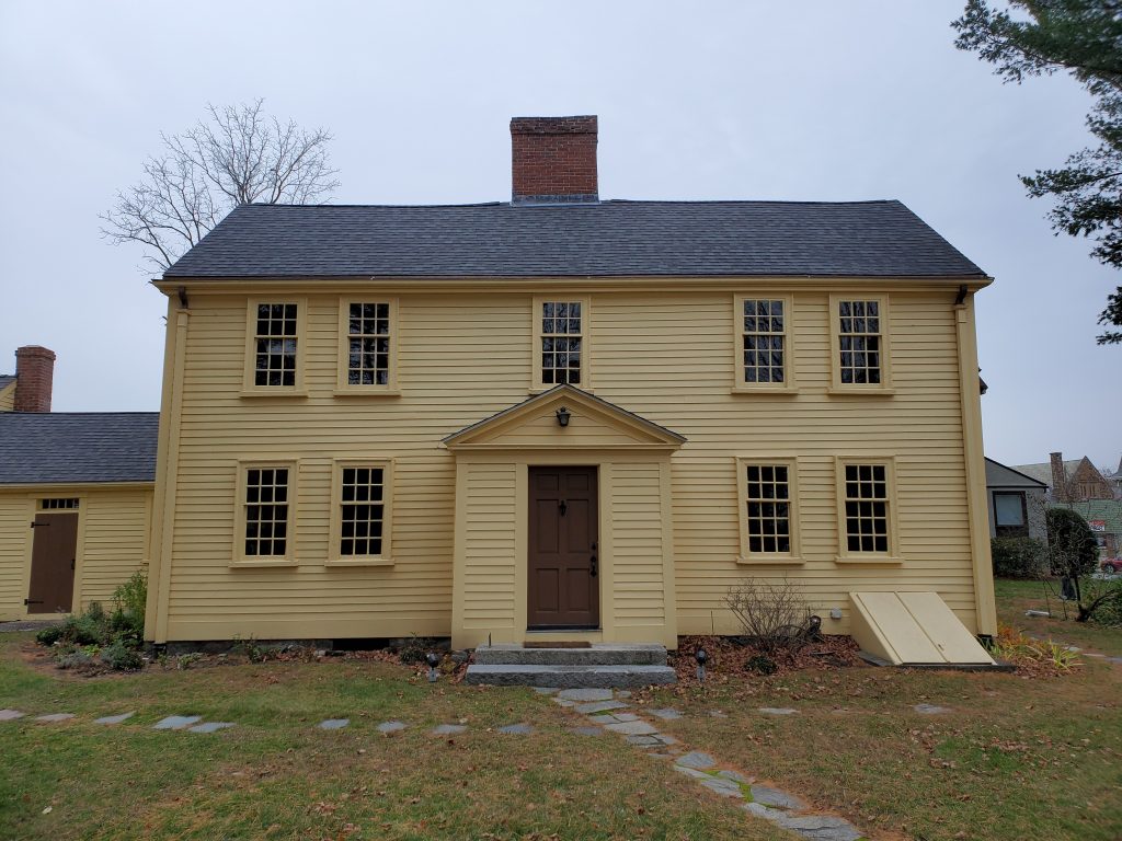 Concord Museum curator David Wood studying the Revere lantern. Courtesy Concord Museum.