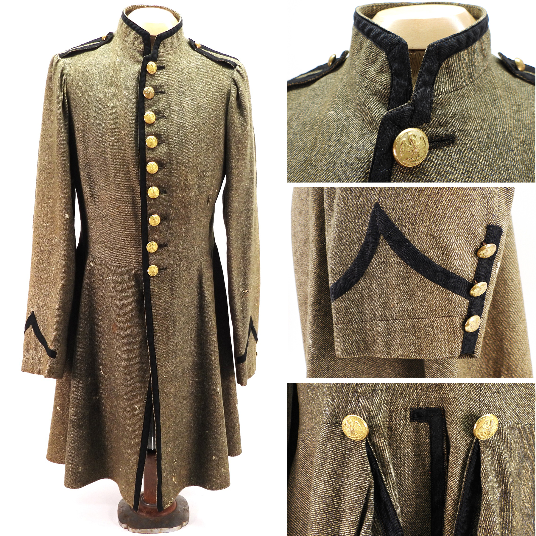 New 18th Century Green Wool Regency Style Men's Frock Coat Sale Fast  Shipping | eBay